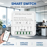 Tuya WiFi Smart Life Mini Smart switch module, 16A, control 1 or 2 switches for Smart homes