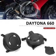 New Motorcycle Accessories Left and right Engine Protective Cover Black For Daytona660 DAYTONA 660 D