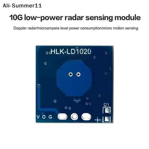 【Hlr】1/3/5Pcs LD1020 10G Microwave Induction Radar Module Intelligent Human Perception Sensor Induct