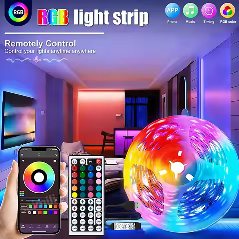 USB Led Strip Lights 5V Light Strips with 44Keys Remote 5050 5V USB RGB Color Changing Lights LED St