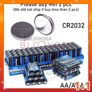 Battery AA AAA CR2032 Alkaline 1.5V 3V 200mah 2000 mAh Coin Lithium Cell Dry Alkali Bateri Kering Le