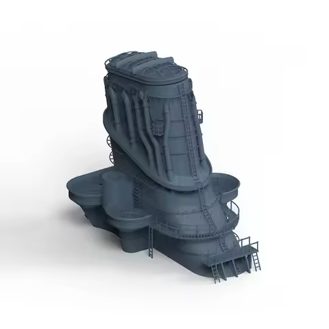 IJN Ship's Boat For Yamato Battleship Main Chimney 1pc Yao's Studio LY613 1/200 1/350 1/700 3D Print