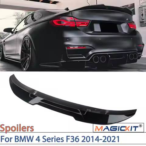 MAGICKIT FOR 14-20 BMW F36 4 SERIES 428i 430i 440i GRAN COUPE 4DR PSM STYLE ABS Trunk Spoiler Wing C