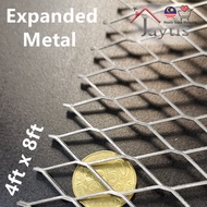 Expanded Metal 4 KAKI X 8 KAKI (BESI MESH) FOR GRATES, FENCING, PAGAR RUMAH, DIY RUMAH, BBQ GRILL METAL PLATE