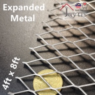 Expanded Metal 4 KAKI X 8 KAKI (BESI MESH) FOR GRATES, FENCING, PAGAR RUMAH, DIY RUMAH, BBQ GRILL ME
