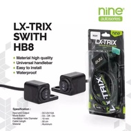 TOMBOL LUXIMOS NINE HB8 HB8S LED LIGHT BUTTON SWITCH D2 SHOOT ON OFF ON THE MIRROR