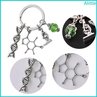 Alia Biology Chemistry Keychain Unique Molecule Keyring Accessory Portable and Stylish Doctor DNA Mi