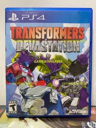 《居家抗疫必備》（中古二手）PS4遊戲 變形金剛 毀滅行動 破壞戰士 TRANSFORMERS DEVASTATION 美版英文版