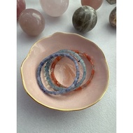 Crystal Shoupai bracelet (tanzanite, arusha sunstone, aquamarine)