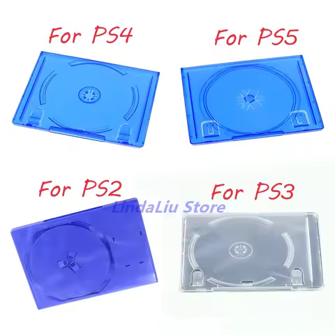1pc CD Game case protective box for Paystation PS2 PS3 CD DVD Discs Storage box For PS4 PS5 game dis