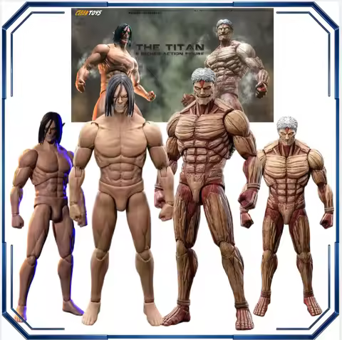 COSER TOYS 1/12 AD-001 Eren Yeager Titan Action Figures Attack on Titan Anime Model Toys Collection 
