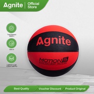 Agnite Basketball/ Bola Basket Size #5 Warna Terang Indoor Outdoor High Quality Murah F1121