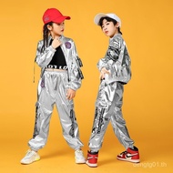 Kids Children Hip Hop Trendy Cool Drum Rack Catwalk Jazz Dance Costume Hip Hop Performance Suit