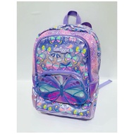 Smiggle Flutter Butterfly Purple Backpack Elementary School Children's Backpack