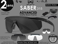 Wiley- X Saber Advanced {2Lens}Clear/Smoke Grey #Frame Matte Black {315}