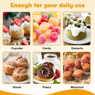 150 Pcs Clear Plastic Mini Cupcake Boxes Muffin Pod Dome Muffin Cake Container Box Individual Cupcak