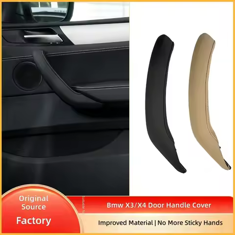 For BMW X3 F25 X4 F26 Inner Door Handle Cover Leather Armrest Trim 51419246214