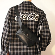 sling bag man sling bag Fashion Leather Street Youth Chest Bag