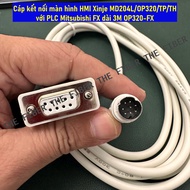 Cáp kết nối màn hình HMI Xinje MD204L/OP320/TP/TH với PLC Mitsubishi FX dài 3M OP320-FX