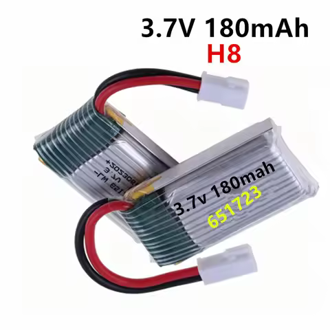 1/3/5/10Pcs 3.7v 180mah 651723 LIPO Battery For JJRC H8 Mini H2 H48 U207 Battery RC Quadcopter Spare