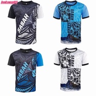 (bokong03) T-shirt  Sabah Sabahan Batik Jersey Material | Baju T-shirt Batik Sabah Sabahan Jersey