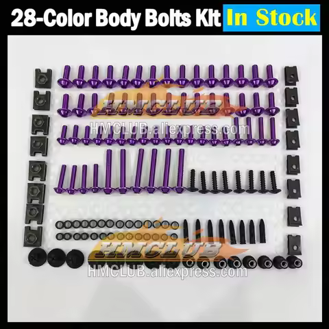 268PCS Fairing Bolts Screws Kit For KAWASAKI NINJA ZXR400 ZX-4R ZXR 400 ZX4R L1–L9 91 92 93 95 96 97