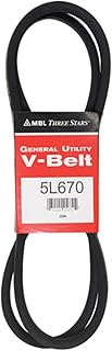 MBL 5L670 (3670) Fractional Horsepower V-Belt, 5L Section, 21/32" Width, 3/8" Height, 67'' Length, R