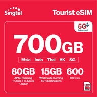 Singtel $30 5G+ Tourist Data eSIM