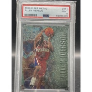 1996 Fleur Metal Allen Iverson 201 Rookie Card (PSA 9 Mint)