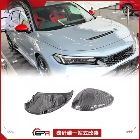 For Honda Civic Type R FL5 2022-2025 Carbon Fiber Mugen Infinite Rearview Mirror Cover Replacement