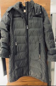 品牌Michael kors~時尚灰保暖100%羽絨羽毛外套