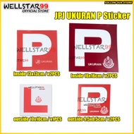 L Sticker P Sticker For Car Motor Bike 2pcs JPJ UKURAN