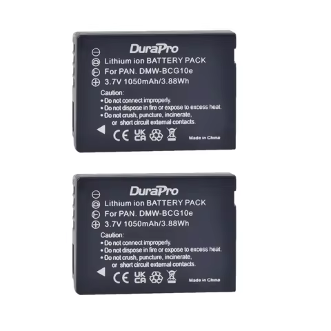 DMW-BCG10 DMW-BCG10e Battery for Panasonic Lumix DMC-ZS3, DMC-ZS5, DMC-ZS7, DMC-ZS8, DMC-ZS10, DMC-3