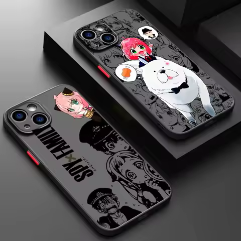 SPY X FAMILY Cool Comic Art Frosted Translucent For Apple iPhone 16 15 14 13 12 11 XS XR X Pro Max P