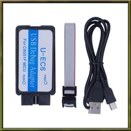 C8051F Emulator 3.3V-5V Downloader Programmer for JTAG /C2 U-EC6/U-EC5/EC3 USB Debug Adapter C8051F0