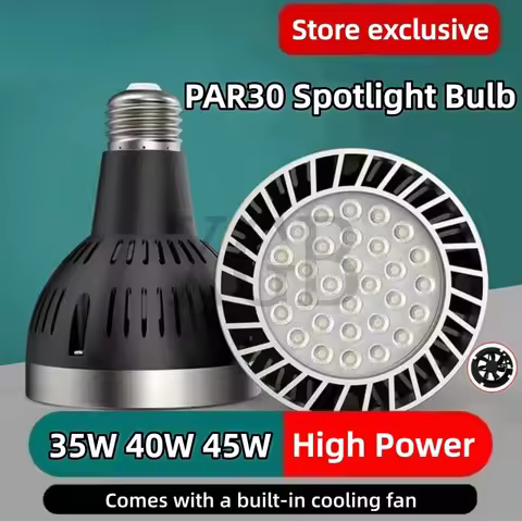 Led High Power Par30 Light Bulb E27 25W 35W 40W 45W Super Bright Energy-saving Lamp Spotlight Lighti