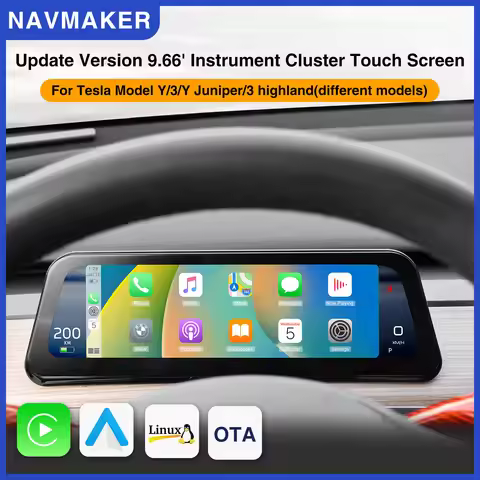 Model 3 HUD for Tesla Model Y Instrument Cluster Front Display Carplay Speedometer Head Up High Dash