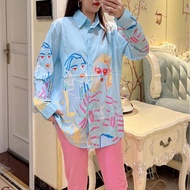 KEMEJA TM - 5618 Imported Biscuit Cake Women's Shirt