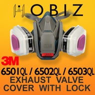 3M RESPIRATOR 6501QL / 6502QL / 6503QL EXHAUST VALVE COVER WITH LOCK MEDICAL SUPPLIES