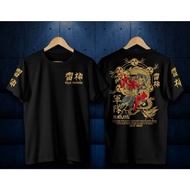 HITAM PUTIH Sundaily.id- golden dragon t-shirt/laos dragon gold t-shirt/men's t-shirt/men's distro t
