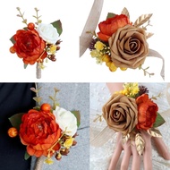 Top Decorative Wrist Flower for Woman Wedding Flower Wrist Corsage Shirt Cuffs Wedding Dress Shirt S