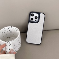 เคสโทรศัพท์หนังบางเฉียบสไตล์เรียบง่ายสำหรับ Apple 17Promax iPhone 16Plus 15Pro 14 สำหรับผู้หญิง 13 น