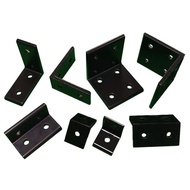 【GL】4pcs 2020 2040 L Shape Black Corner Brackets Fitting Angle Aluminum 3030 3060 4040 4080 Connecto