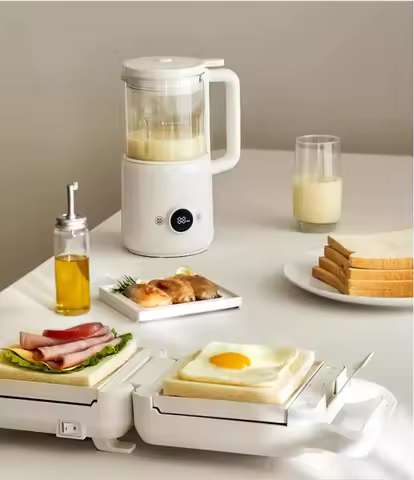 220V olayks mini blender small soy milk maker juicer automatic cleaning home use AC