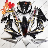 Yamaha Lc 135 V1 Cover Set Body Set Black Silver Siap Tampal Jupiter MX NO 18