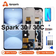 Original Screen For Tecno Spark 30 30C 5G KL8 KL8H kl5 kl5n LCD Display Touch Panel Digitizer Assemb