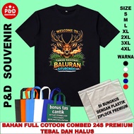 SITUBONDO TNB SOUVENIR T-SHIRT (a) BLACK FULL COTTON COMBED 24S MATERIAL THICK AND SMOOTH