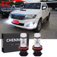 ชุดหลอดไฟตัดหมอก LED สําหรับ Toyota Hilux Vigo Fortuner 2012 2013 2014-6000K 9-32V 1 คู่