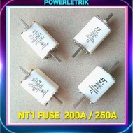 NT1 200A/250A BLADE FUSE LINK gL/gG CERAMIC CARTRIDGE FUSE  500V 120KA