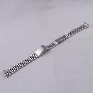 For Rolex Datejust 19mm 20mm Silver Jubilee 316L Steel Hollow Curved End Luxury WatchBand Strap Brac